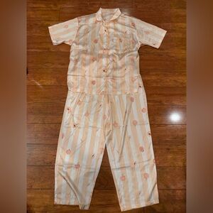 NWOT* Banana In Pajama Set, Peach print